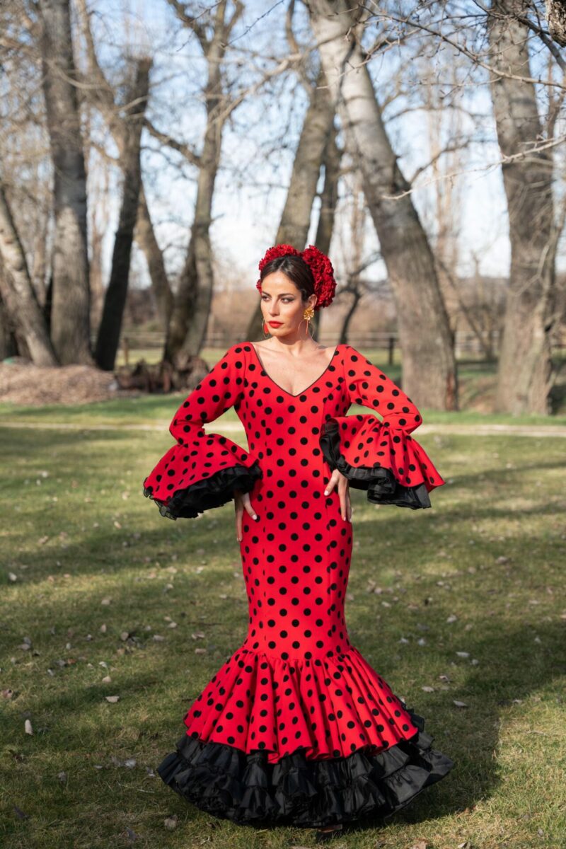 diseño superávit Omitir Traje De Flamenca Amaya Rojo – Fermont Complementos